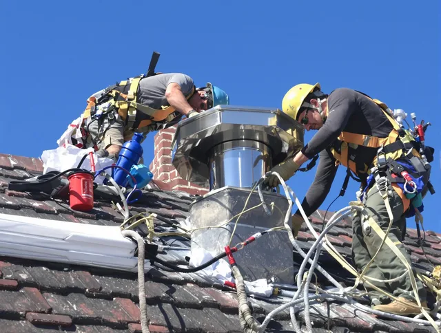 Protective chimney cap installed by Kissimmee Chimney Sweep in Kissimmee, FL