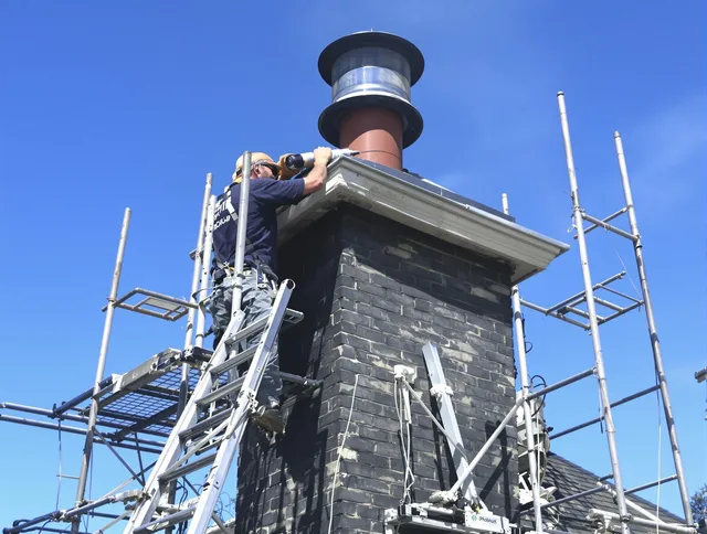 Sturdy chimney crown finished by Kissimmee Chimney Sweep in Kissimmee, FL