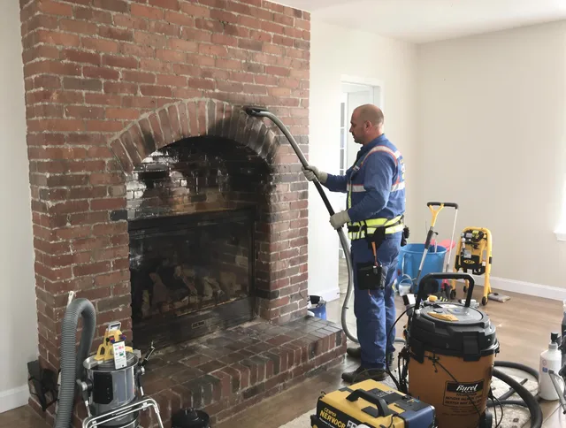 Kissimmee Chimney Sweep expert performing detailed chimney sweep in Kissimmee, FL
