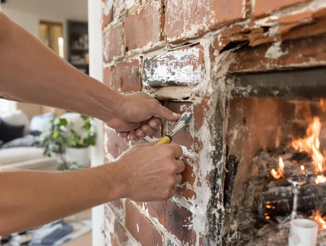Routine fireplace repair by Kissimmee Chimney Sweep in Kissimmee, FL