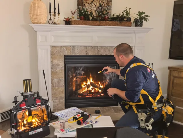 Safety-focused fireplace inspection by Kissimmee Chimney Sweep in Kissimmee, FL