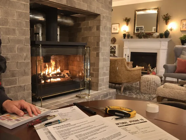 Kissimmee Chimney Sweep verifying fireplace safety measures in Kissimmee, FL