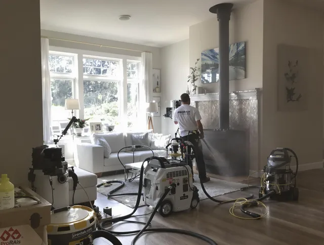 Soot removal service by Kissimmee Chimney Sweep for a fireplace in Kissimmee, FL
